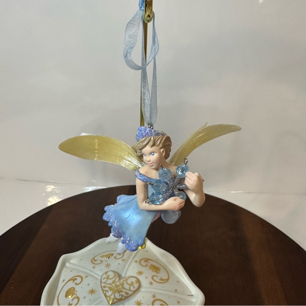 2001 Hallmark Frostlight Faeries “Candessa” Blue Fiber Optic Christmas Ornament